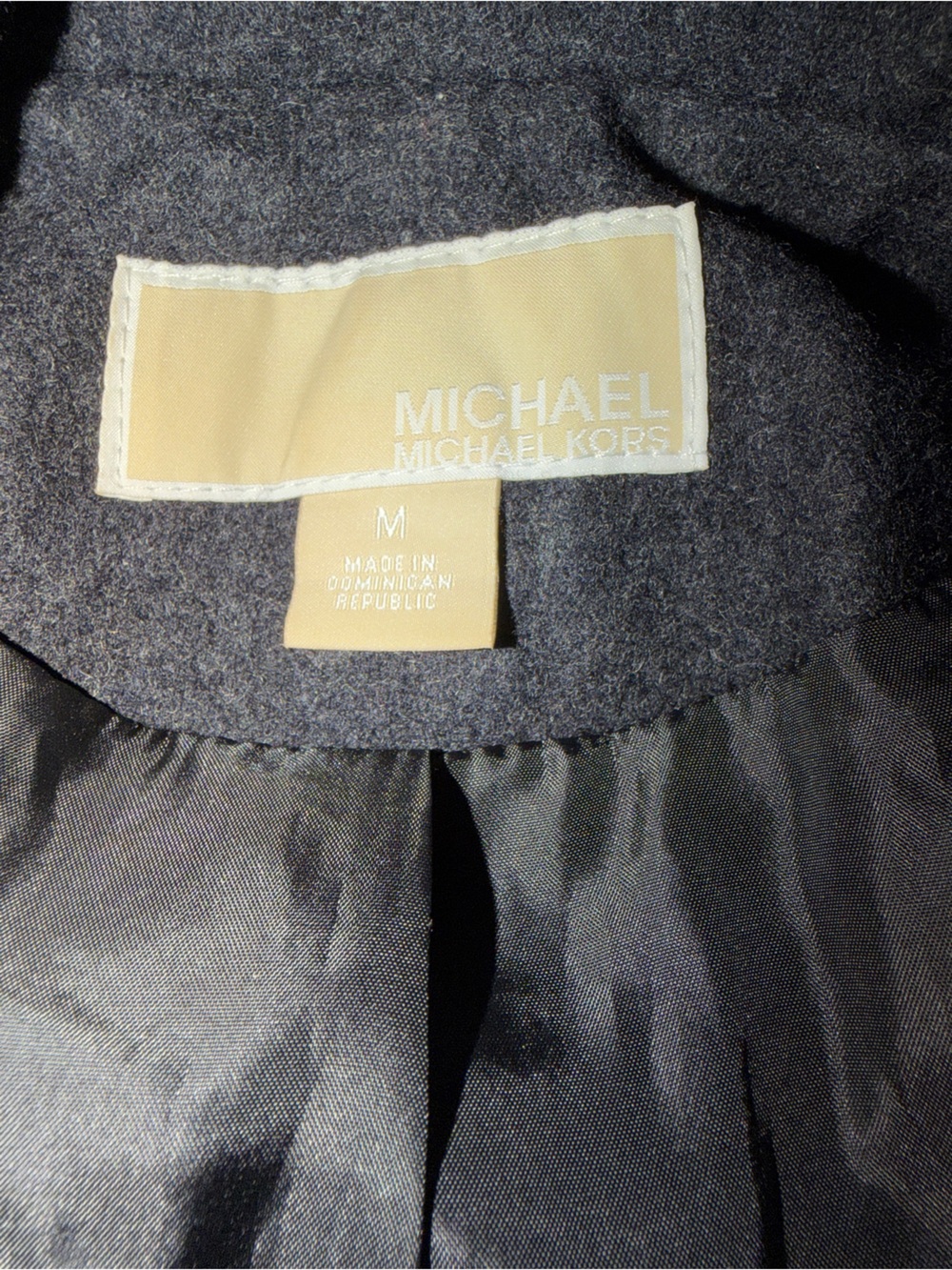 Michael Kors Charcoal Gray Belted Trench Coat with Gold Hardware - Picture 11 of 15